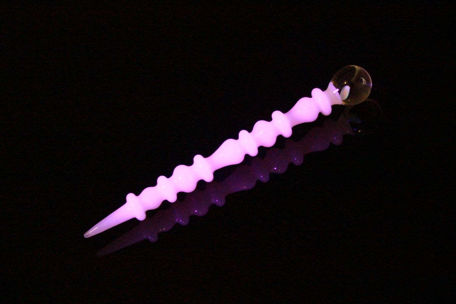 Uv Glow Weiß Samurai Schwarzlicht Pink Opal Kunst Glas Parfüm Dauber Neue Farbe von Etsy - organicglassworks