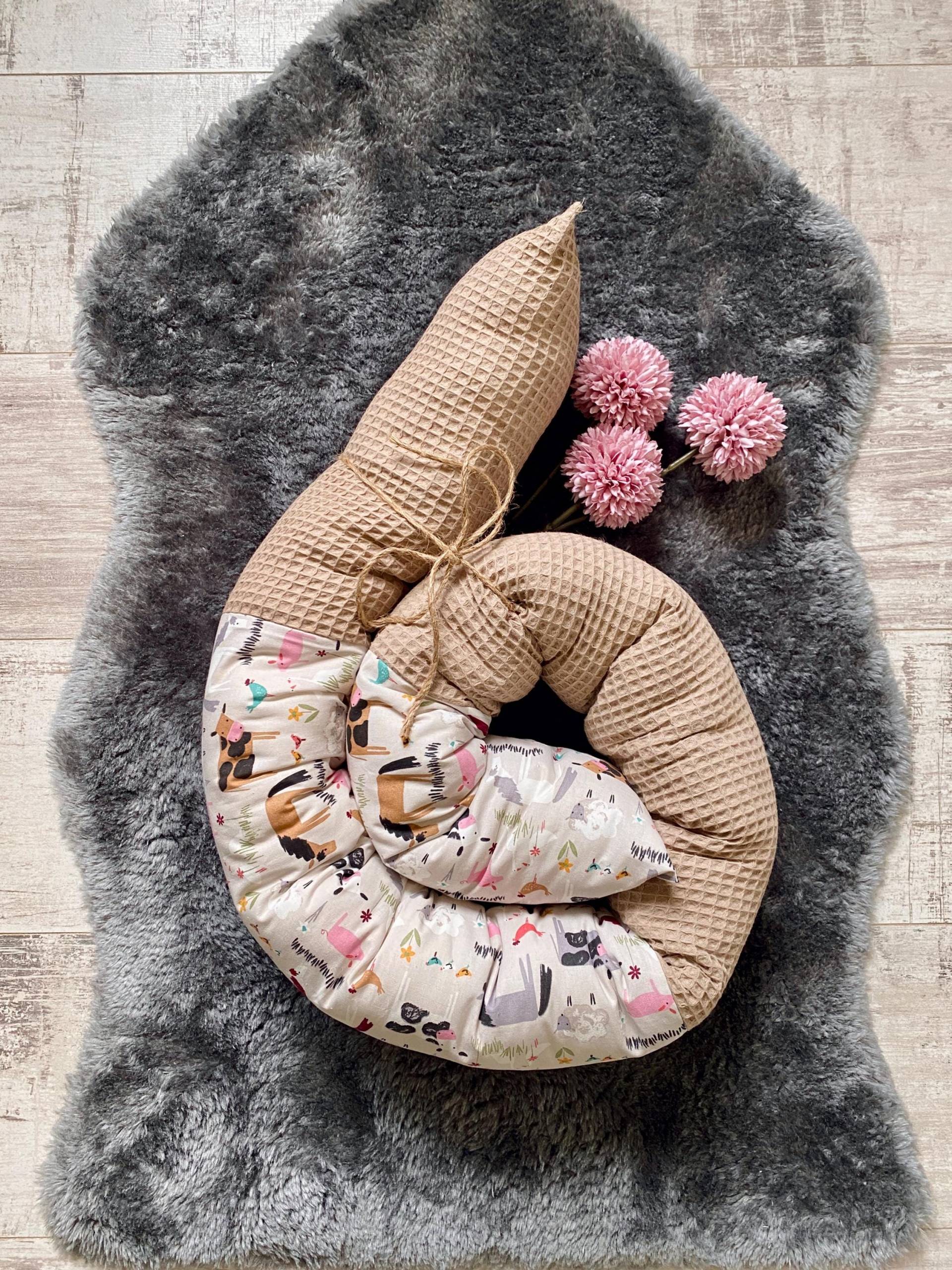 Wickeltisch Rolle Waffelpique Und Baumwolle | Schlange Umrandung Patchwork Mit Tierprint Bauernhof von Etsy - pagaennaART