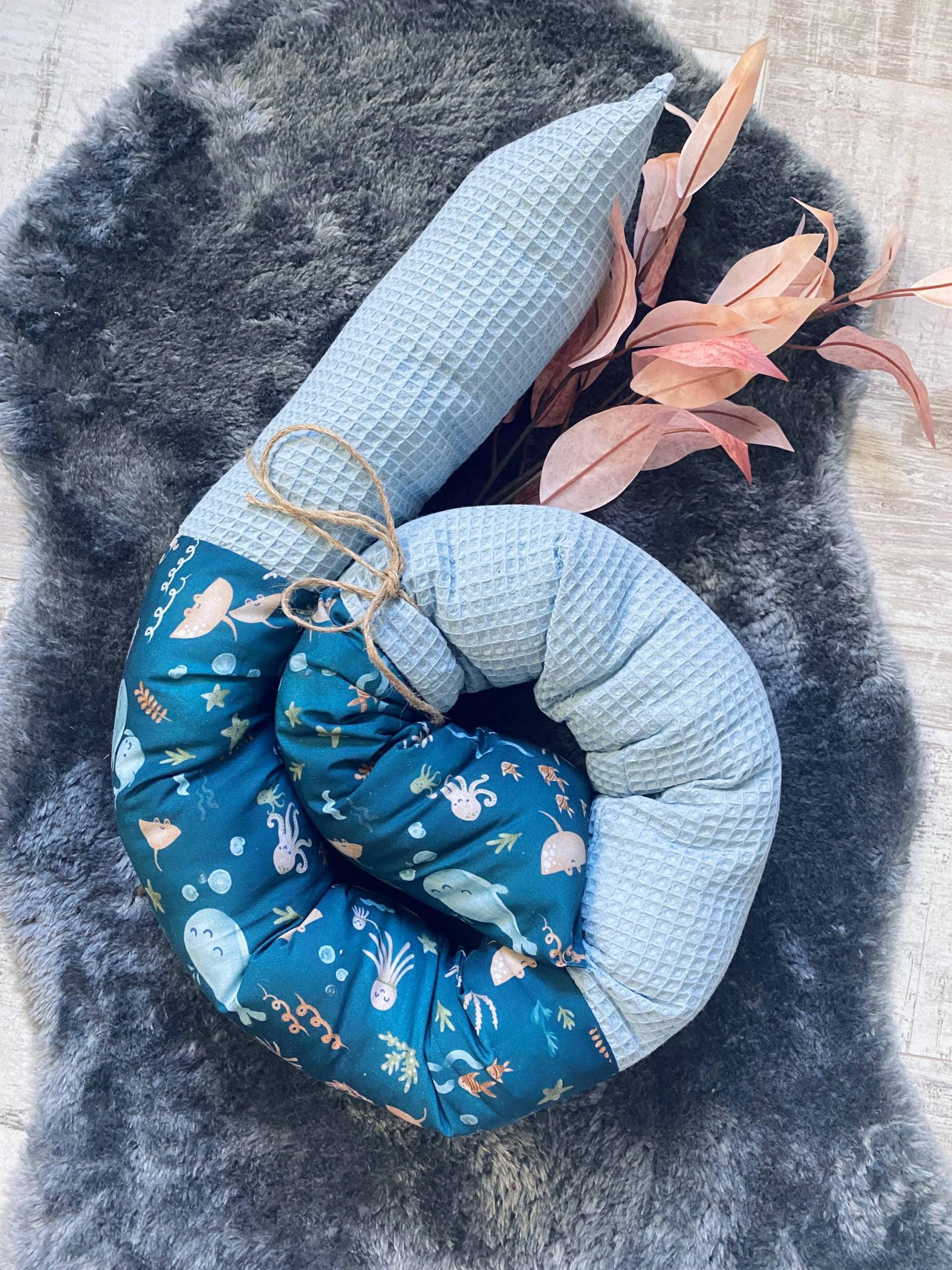 Wickeltischrolle Waffelpique Und Baumwolle | Schlange Umrandung Patchwork Mit Tierprint Meer von Etsy - pagaennaART