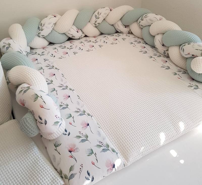 Wickelauflage Set Blumig Wunschmaß Wickelunterlage von Etsy - pankinbed