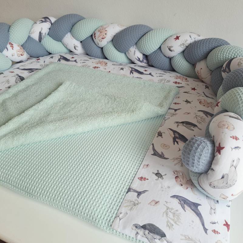 Wickelauflage Set Wale Wunschmaß Wickelunterlage Meer von Etsy - pankinbed