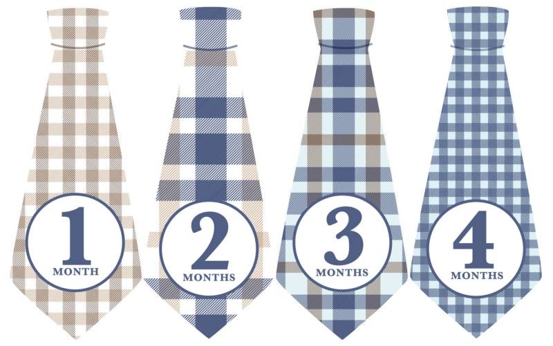 Geschenkangebot, Baby Sticker Junge, Sticker, Kariert, Meilenstein Krawatte Geschenk, Blau Braun Geschenkangebot, Baby Sticker Junge, Sticker, Kariert, Meilenstein Krawatte Geschenk, Blau Braun von Etsy - pennyandprince