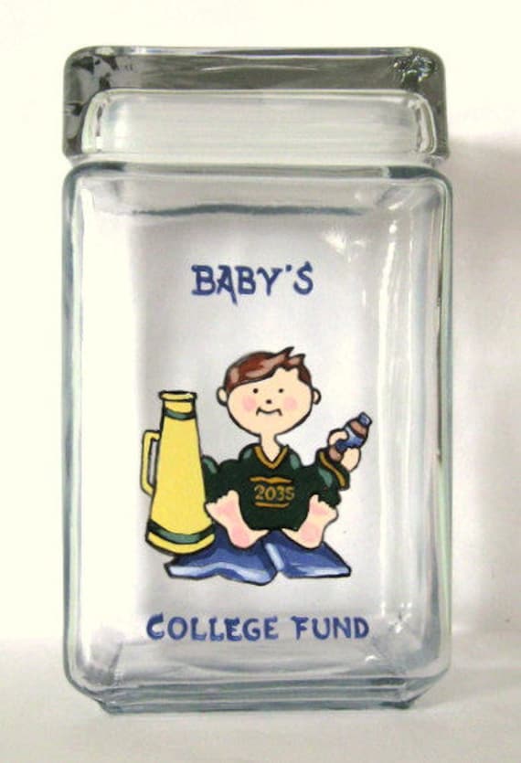 Baby Bank, Neue Shower Geschenk, College Fund Bank, Handbemalte Dose, Spardose, Personalisiertes Kindermalerei, Dekor Baby Bank, Neue Shower Geschenk, College Fund Bank, Handbemalte Dose, Spardose, Personalisiertes Kindermalerei, Dekor von Etsy - petzoup