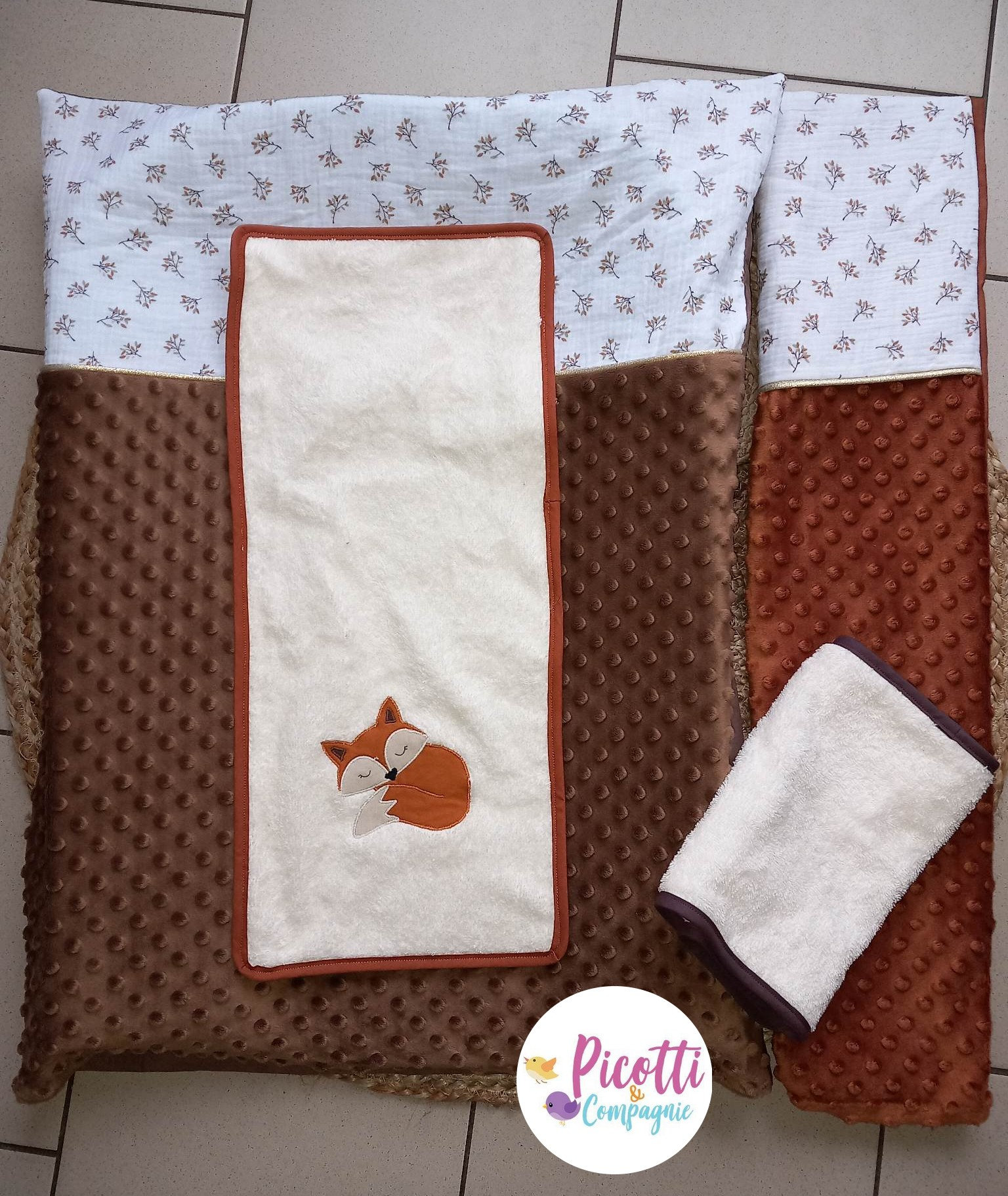 Wickelauflagenbezug Mit Fuchsmotiv Und 2 Wasserdichten Windeln von Etsy - picottietcompagnie