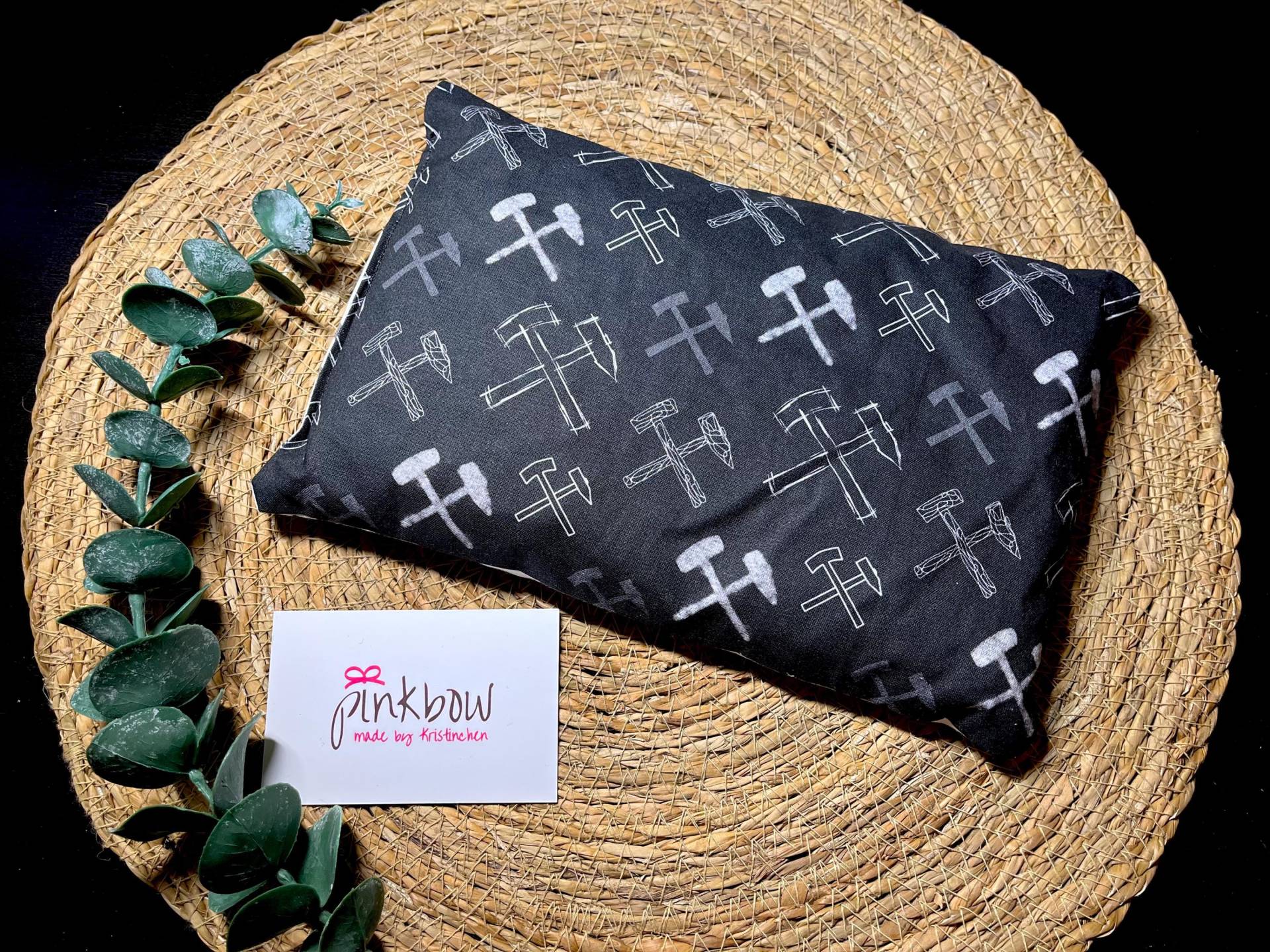 Kirschkernkissen, Wärmekissen, Körnerkissen, Wärmetherapie, Kältetherapie, Mikrowelle, Handmade, Bergbau, Glück Auf, Schlägel Eisen von Etsy - pinkbowKristinchen