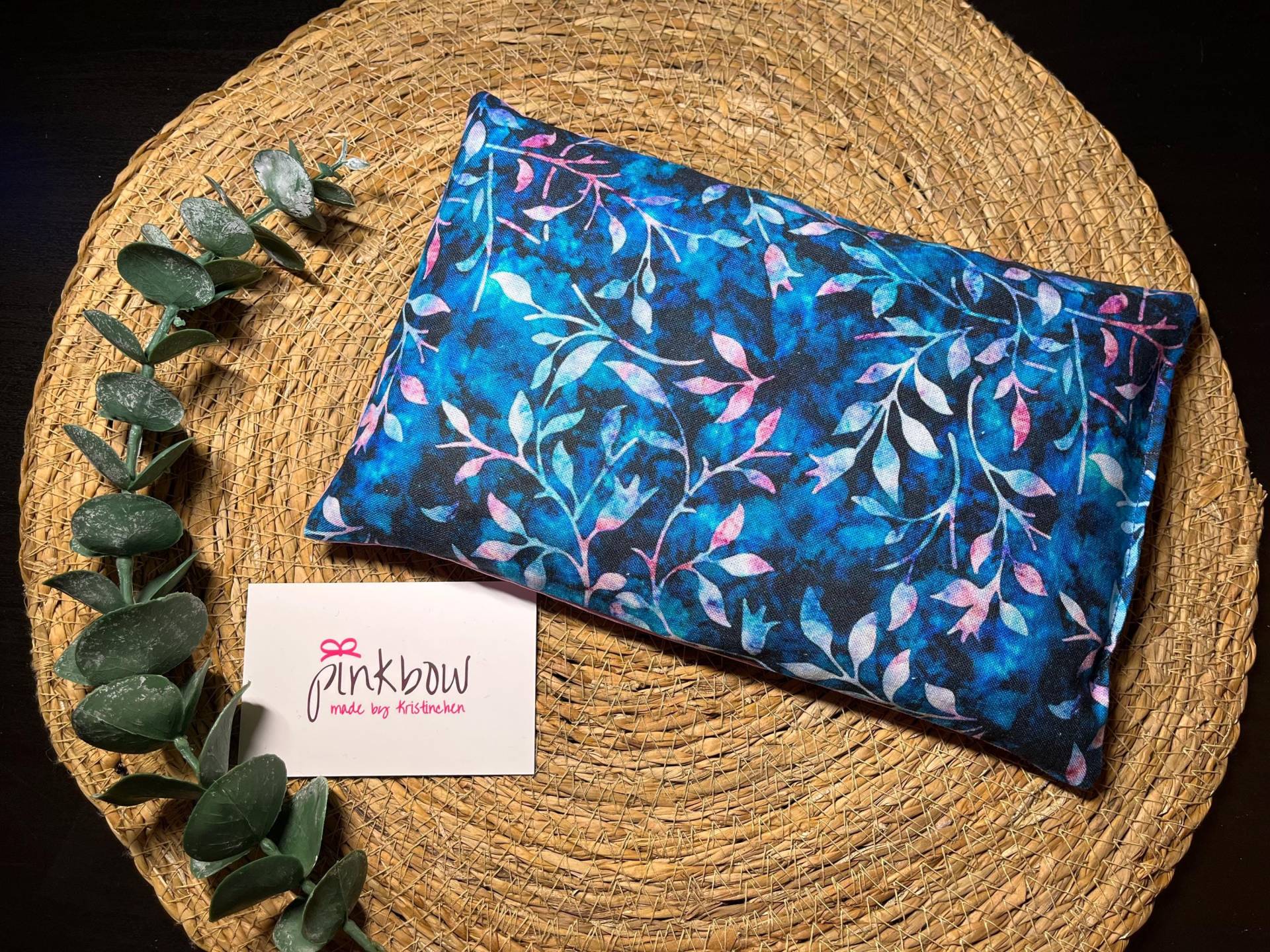 Kirschkernkissen, Wärmekissen, Körnerkissen, Wärmetherapie, Kältetherapie, Mikrowelle, Handmade With Love, Blumen, Ranke, Blätter, Geschenk von Etsy - pinkbowKristinchen