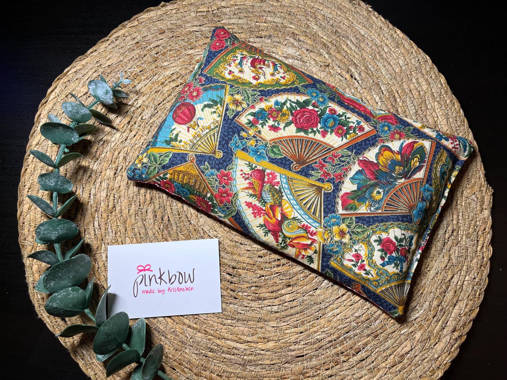 Kirschkernkissen, Wärmekissen, Körnerkissen, Wärmetherapie, Kältetherapie, Mikrowelle, Handmade With Love, Japan, Fächer, Geschenk, Unikat von Etsy - pinkbowKristinchen