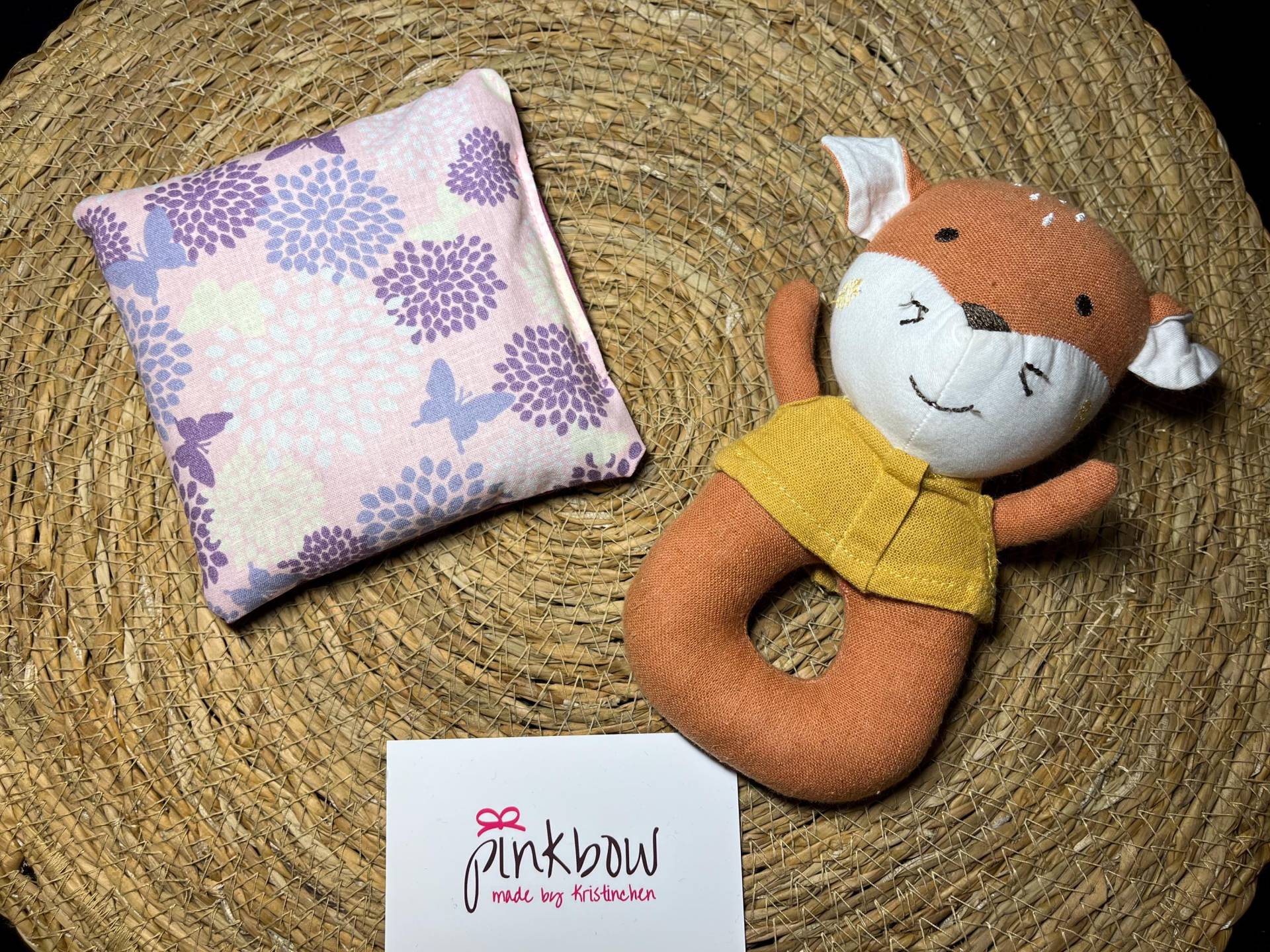 Rapssamenkissen Baby, Wärmekissen, Körnerkissen, Wärme, Mikrowelle, Handmade With Love, Geburt, Geschenk, Schmetterlinge, Lila, Babygirl von Etsy - pinkbowKristinchen