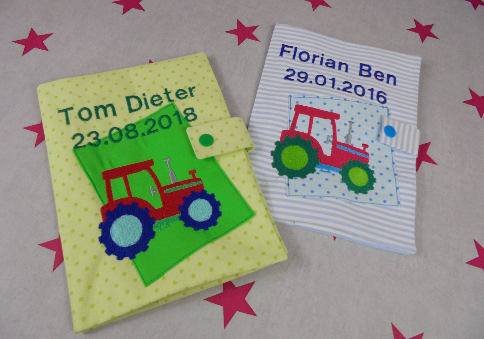 Pinkesterne U-Heft Hülle Uheft-Hülle Jungs Traktor Trecker von Etsy - pinkeSterne