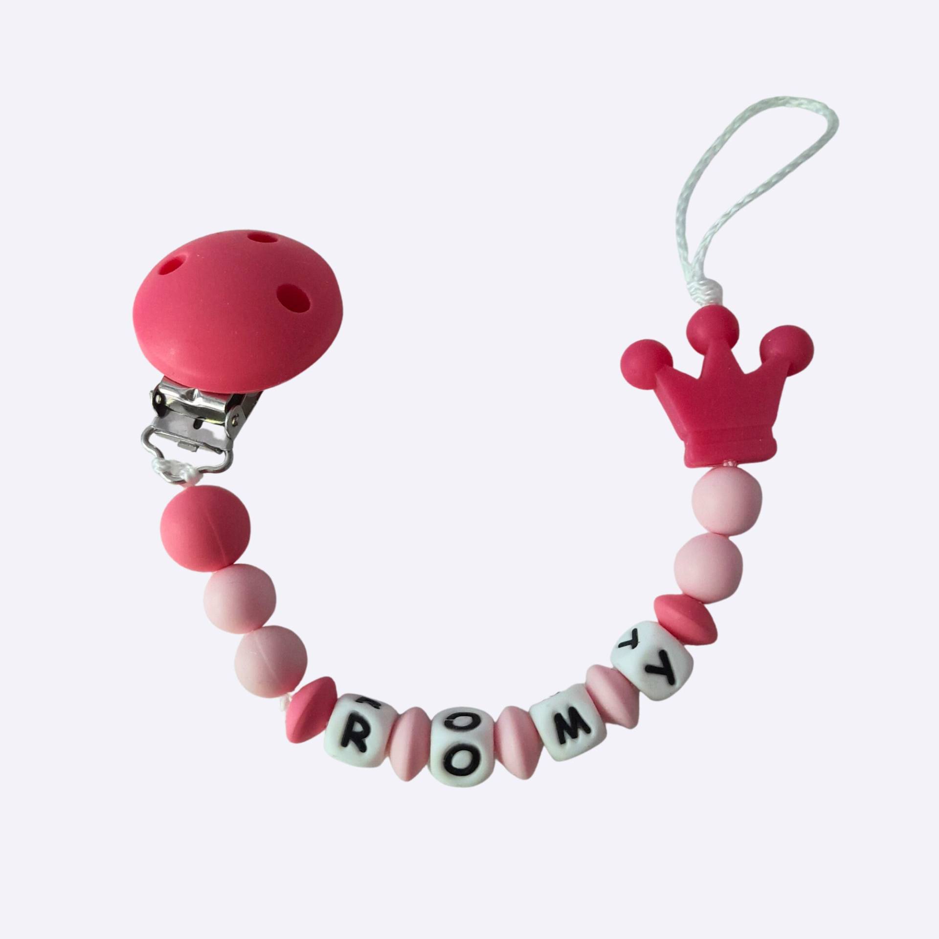 Schnullerclip Zum Personalisieren Der Leuchtend Rosa/Hellrosa Prinzessinnenkrone Schnullerclip Zum Personalisieren Der Leuchtend Rosa/Hellrosa Prinzessinnenkrone von Etsy - planetebebe