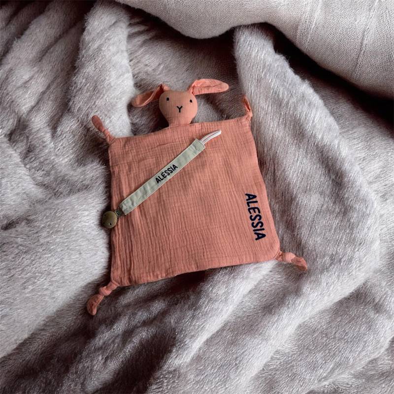 Baby Geschenk Set Personalisiert - Kuscheltuch & Schnullerkette Aus Bio-Baumwolle Geburtsgeschenk von Etsy - plottermanusch