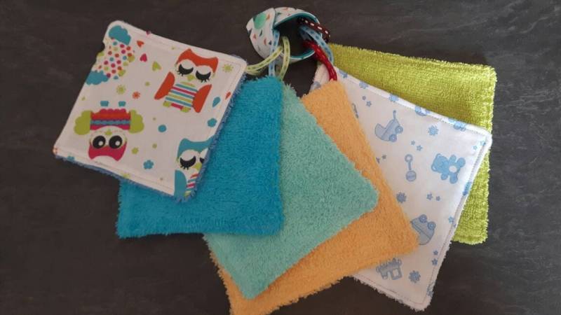 Waschbare Schwammtücher Aus Bio-Baumwolle, Umweltfreundliche Baumwolle, Bio-Babytücher, Baby-Feuchttücher Waschbare Abschminktücher von Etsy - pommedammour17