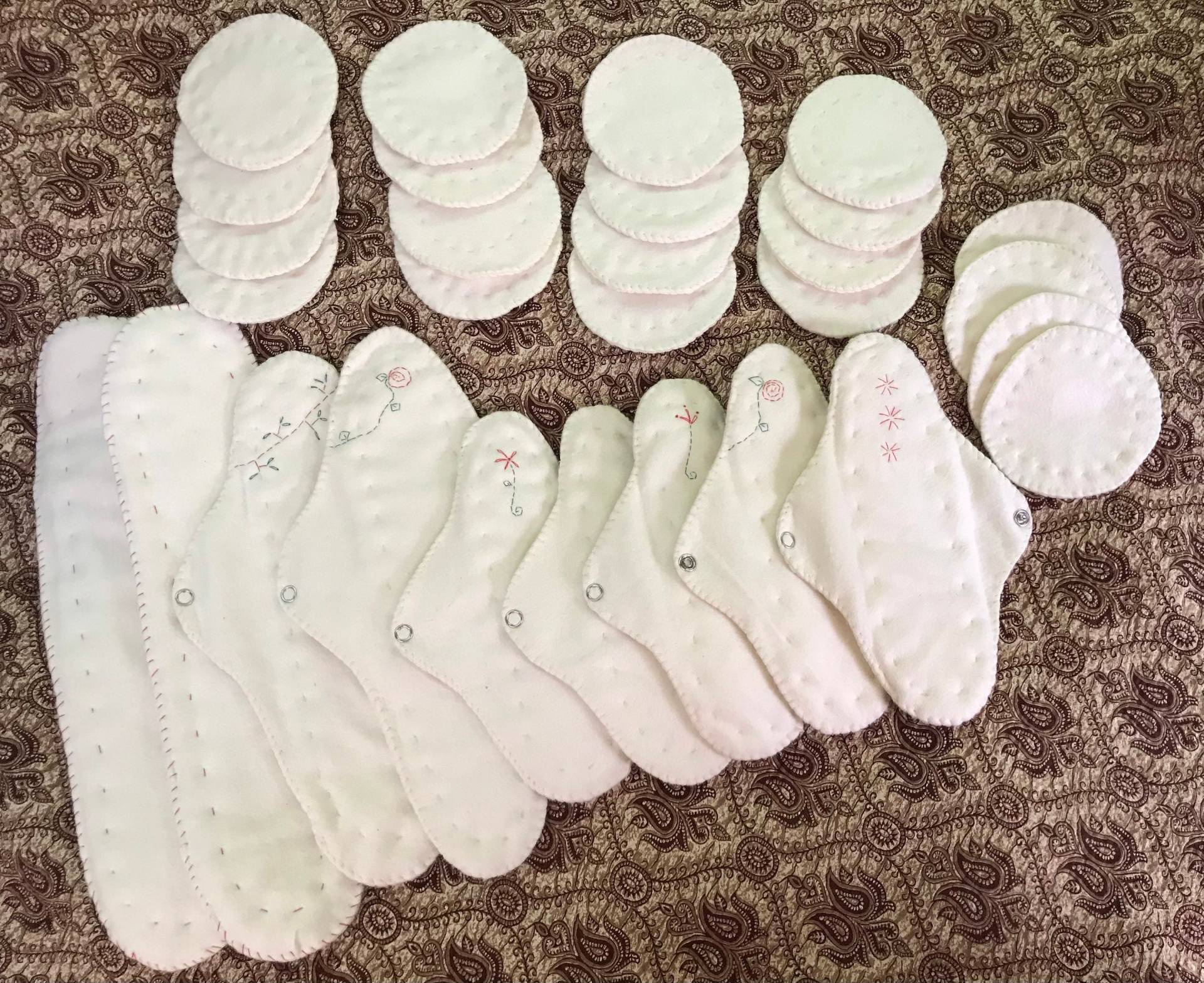 Bio-Baumwolle Pad-Kit Für Wochen Nach Der Geburt Heavy Flow, Stilleinlagen von Etsy - positivelyarchetypal