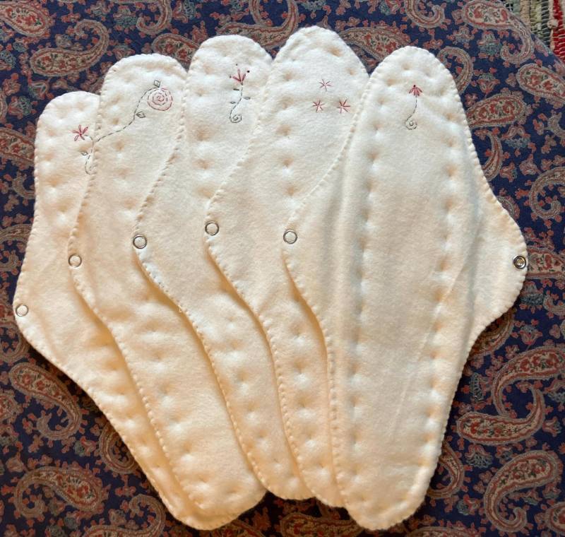 Bio-Baumwolle Stoffpads Nach Der Geburt Heavy Flow Overnight | 5 Stück von Etsy - positivelyarchetypal