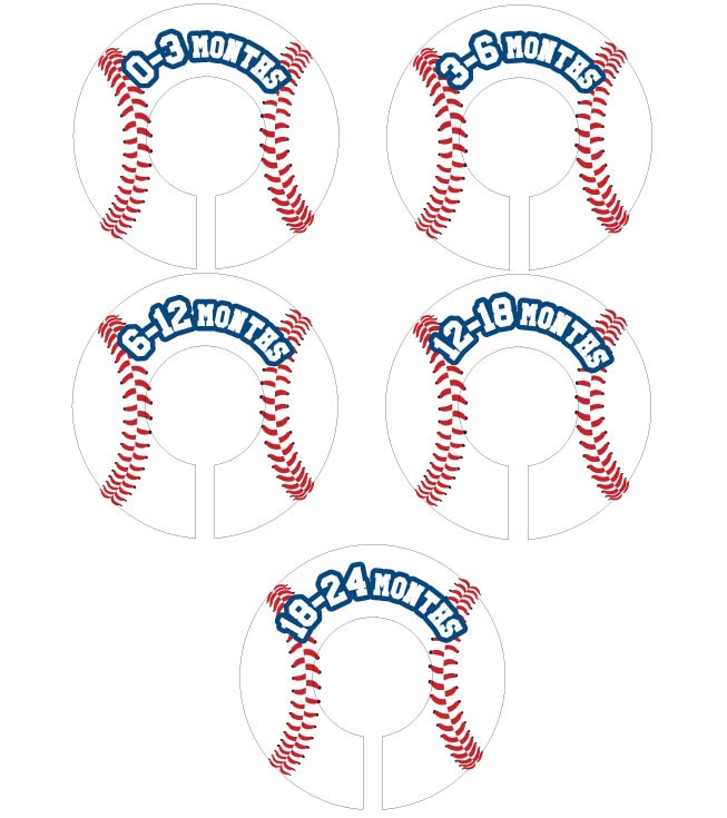 Baseball Baby Closet Dividers Organizer Kleidung Teiler von Etsy - potatopatch