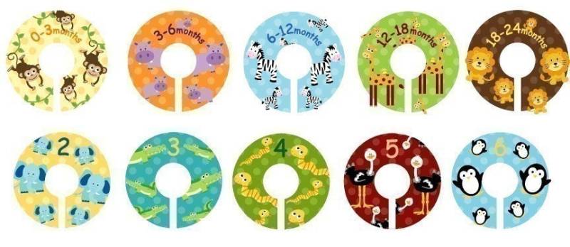 Größe 0-6 Closet Bekleidungserteilung-Set Von 10 Zoo-Tiertrennspalten Größe 0-6 Closet Bekleidungserteilung-Set Von 10 Zoo-Tiertrennspalten von Etsy - potatopatch