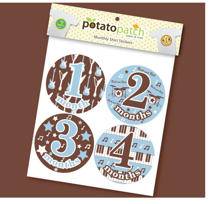 Monatliche Shirt Babyaufkleber - Rock N Roll Rockstar Für Jungen Monatliche Shirt Babyaufkleber - Rock N Roll Rockstar Für Jungen von Etsy - potatopatch