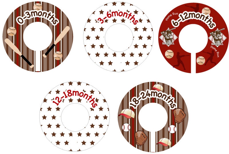 Vintage Baseball - Baby Schrank Organizer Kleidung Teiler Vintage Baseball - Baby Schrank Organizer Kleidung Teiler von Etsy - potatopatch