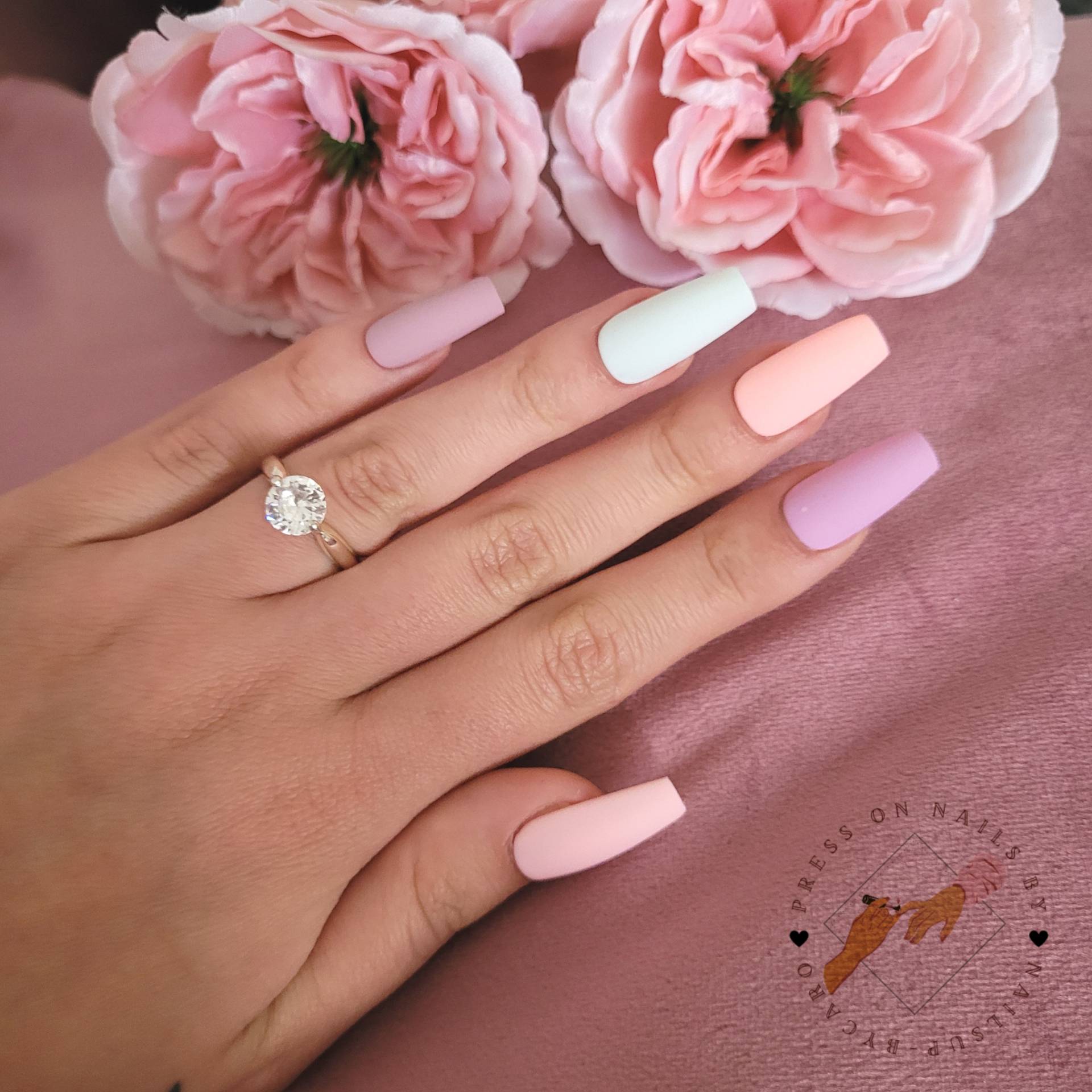 Cotton Candy - Press On Nails Middle Ballarina Cotton Candy - Press On Nails Middle Ballarina von Etsy - pressonsbycaro