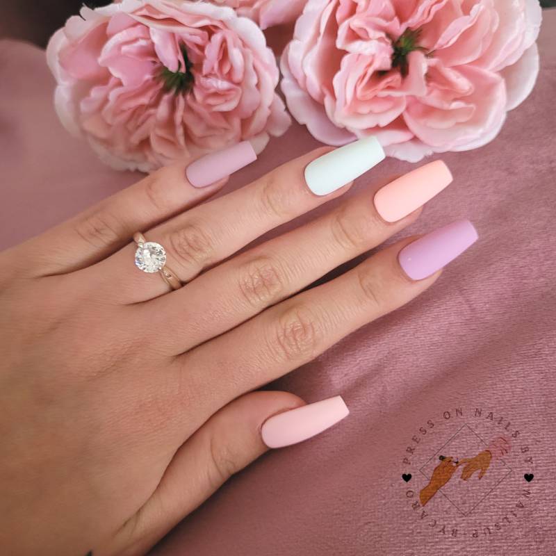 Cotton Candy - Press On Nails Middle Ballarina Cotton Candy - Press On Nails Middle Ballarina von Etsy - pressonsbycaro