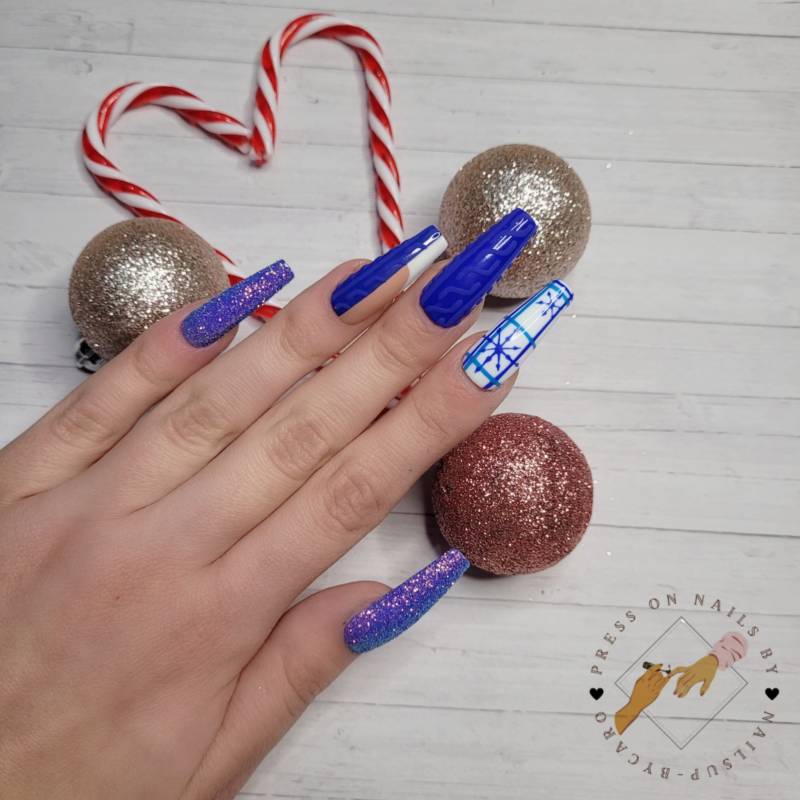 Hello Winter - Press On Nails Long Ballerina Hello Winter - Press On Nails Long Ballerina von Etsy - pressonsbycaro