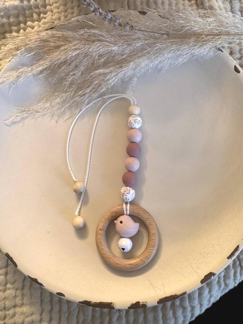 Babyschalenanhänger in Rosa, Mit Vogel | Maxi Cosi Anhänger Handgemacht Babyschalenanhänger in Rosa, Mit Vogel | Maxi Cosi Anhänger Handgemacht von Etsy - prettylittleJeMa