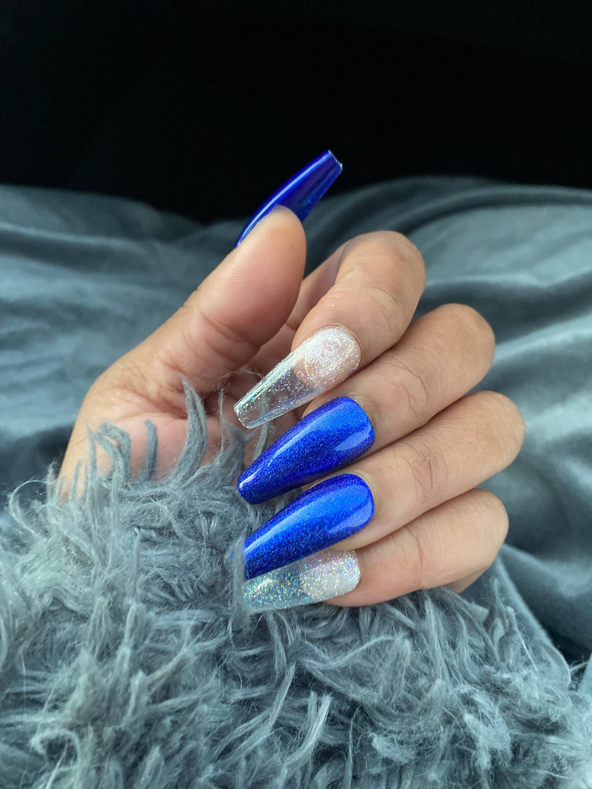 Blau + Klare Nagelpresse Blau + Klare Nagelpresse von Etsy - pureessencenails