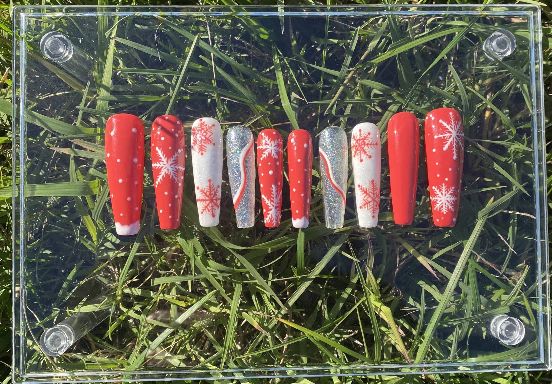 Schneeflocke Weihnachten Press On Nails Schneeflocke Weihnachten Press On Nails von Etsy - pureessencenails