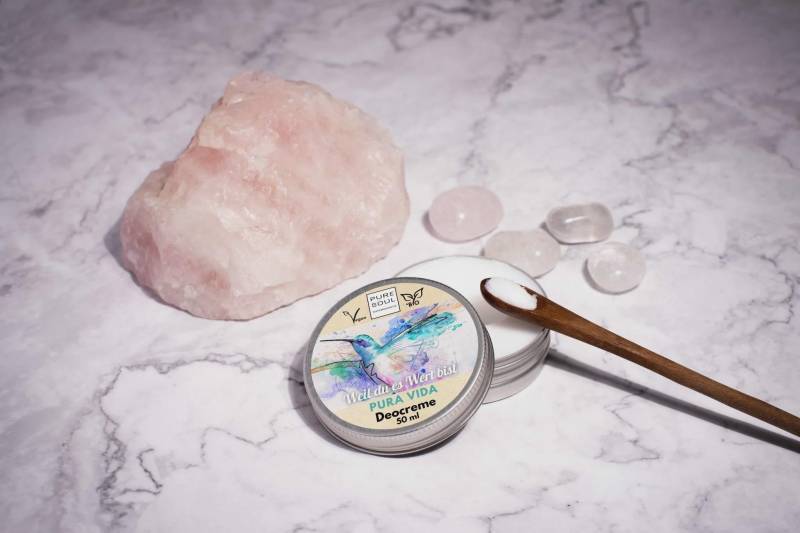Organic Vegan Deodorant Cream, Pura Vida Natural Tropical Deocreme With Argan Oil Organic, Aluminum-Free, Uplifting Scent von Etsy - puresoulnature
