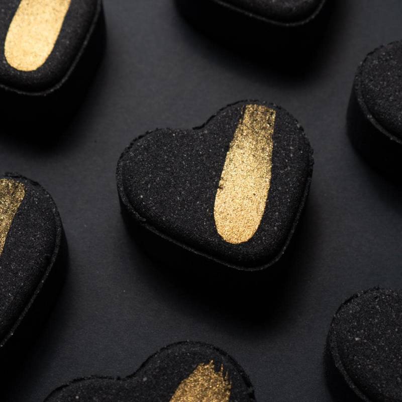 steinherz Set Mit 10 Badekometen Schwarzer Tonerde, Kakao - Und Sheabutter von Etsy - rainydayhello