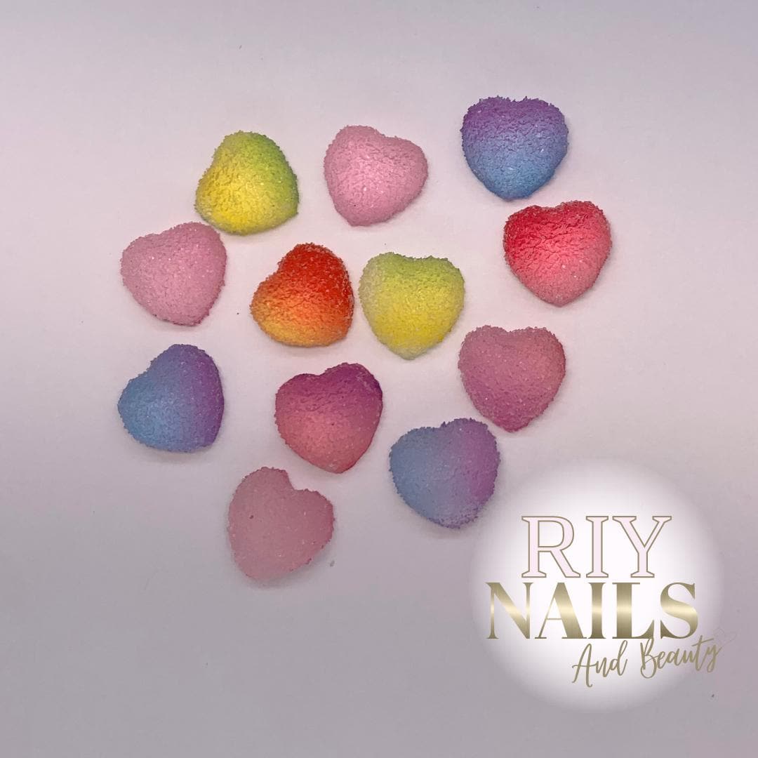 Neu Regenbogen Candy Love Herz Sweet Nail Art Dekor Riynails von Etsy - riynails