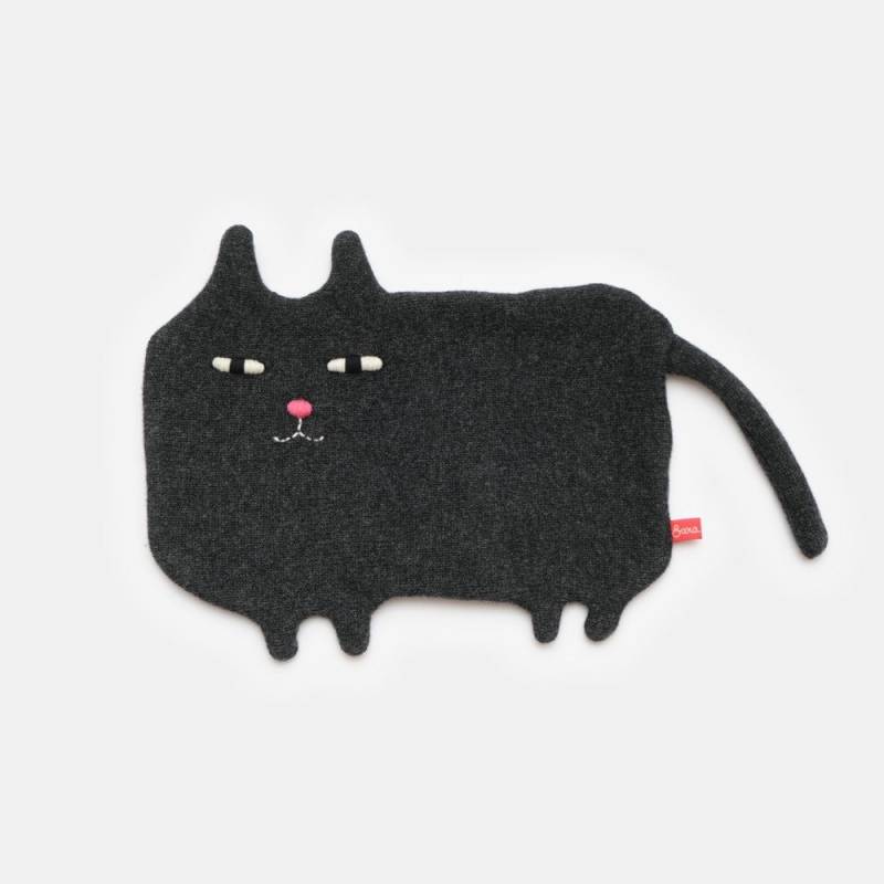 Giles Black Cat Lammwolle Wärmflasche Und Bezug - Auf Lager von Etsy - saracarr