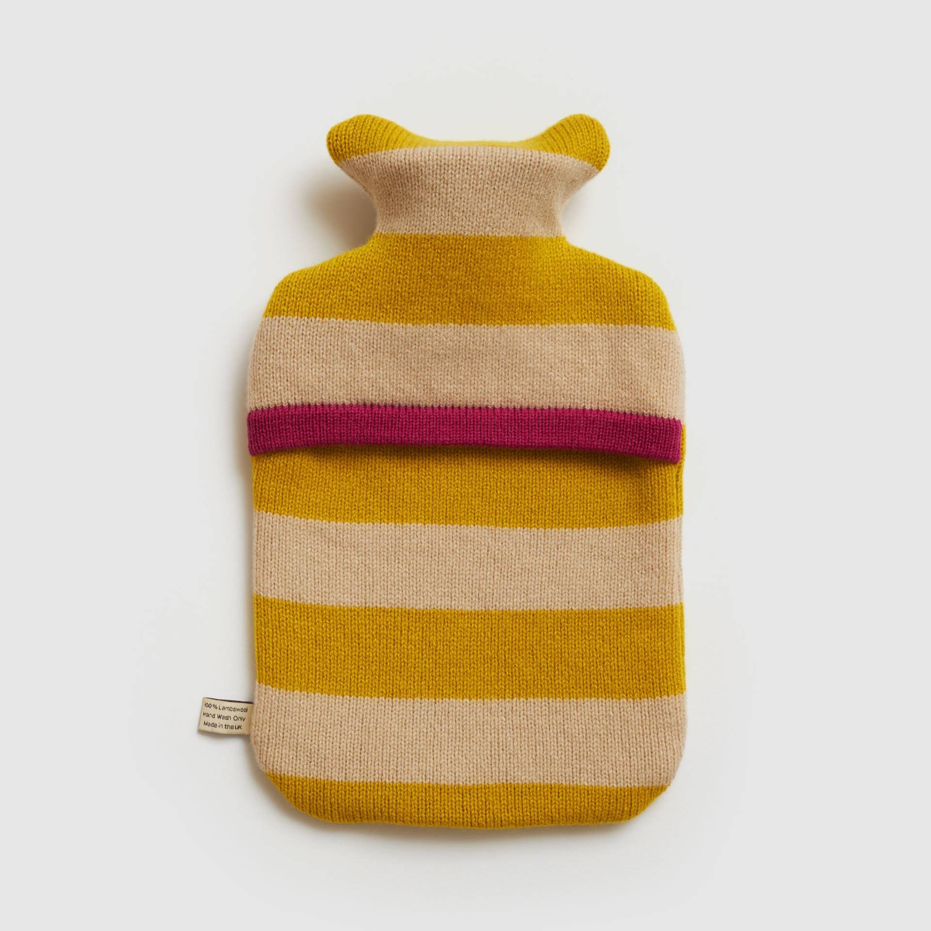 Lammwolle Wärmflasche Und - Streifen in Haferflocken Senfgelb Lammwolle Wärmflasche Und - Streifen in Haferflocken Senfgelb von Etsy - saracarr