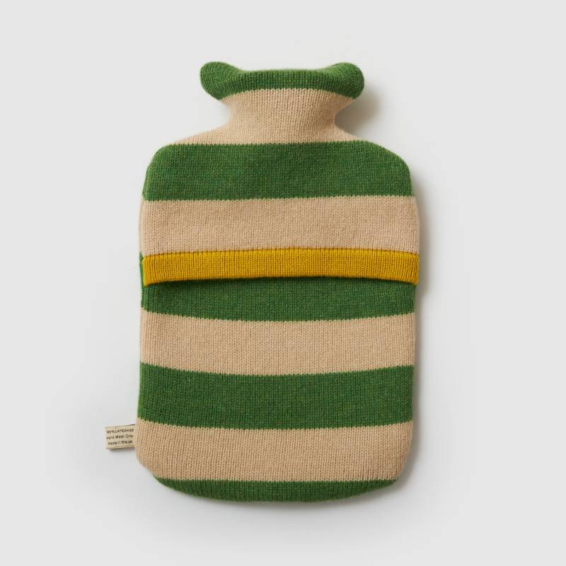 Lammwolle Wärmflaschenbezug - Streifen in Haferflocken Und Grün Lammwolle Wärmflaschenbezug - Streifen in Haferflocken Und Grün von Etsy - saracarr