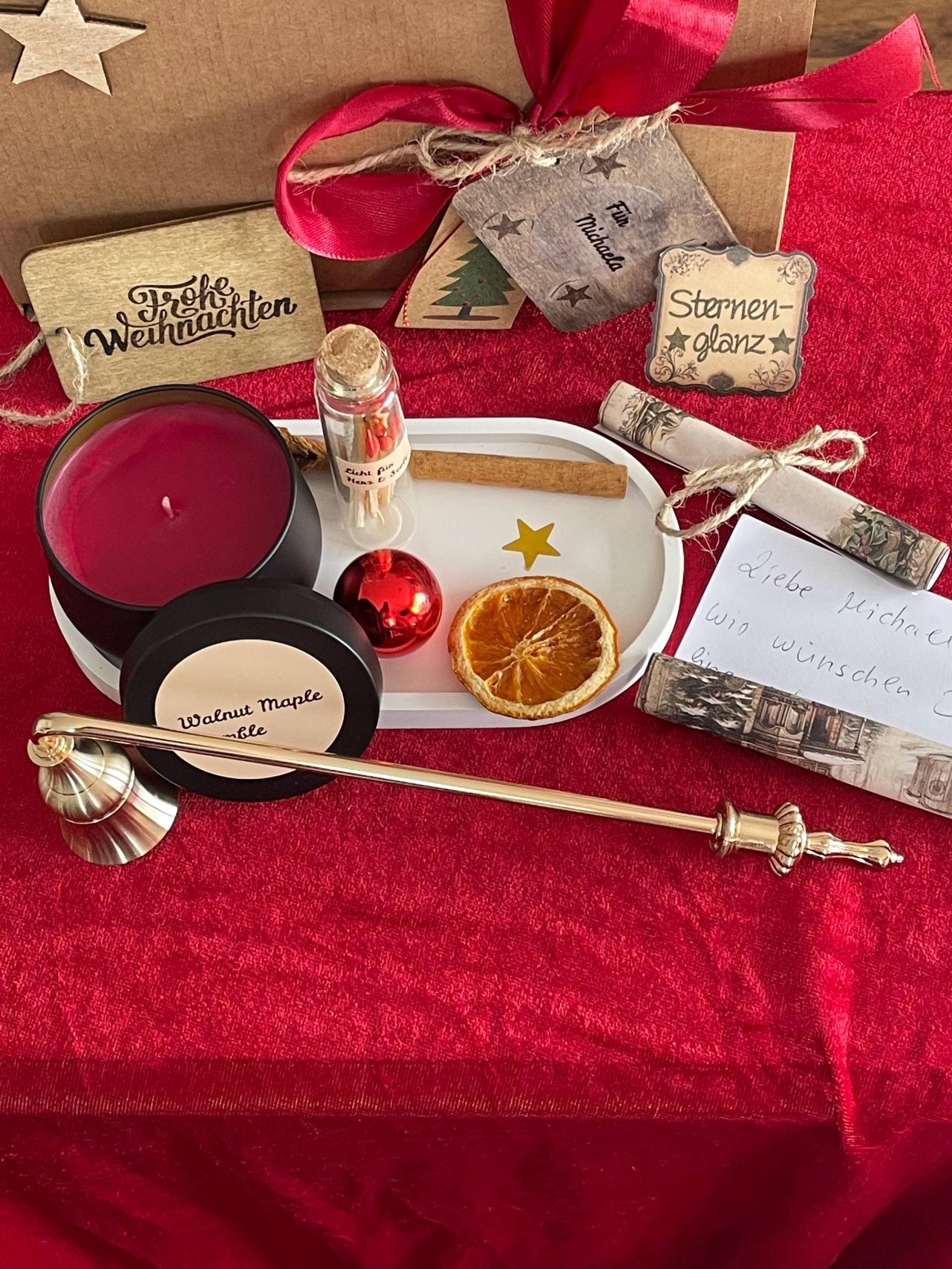 Weihnachtskerzen Geschenk Set - Handgemacht Mit Duftkerze, Vintage-Deko & Personalisierbaren Details. Das Perfekte Zu Weihnachten von Etsy - sarastyleshop