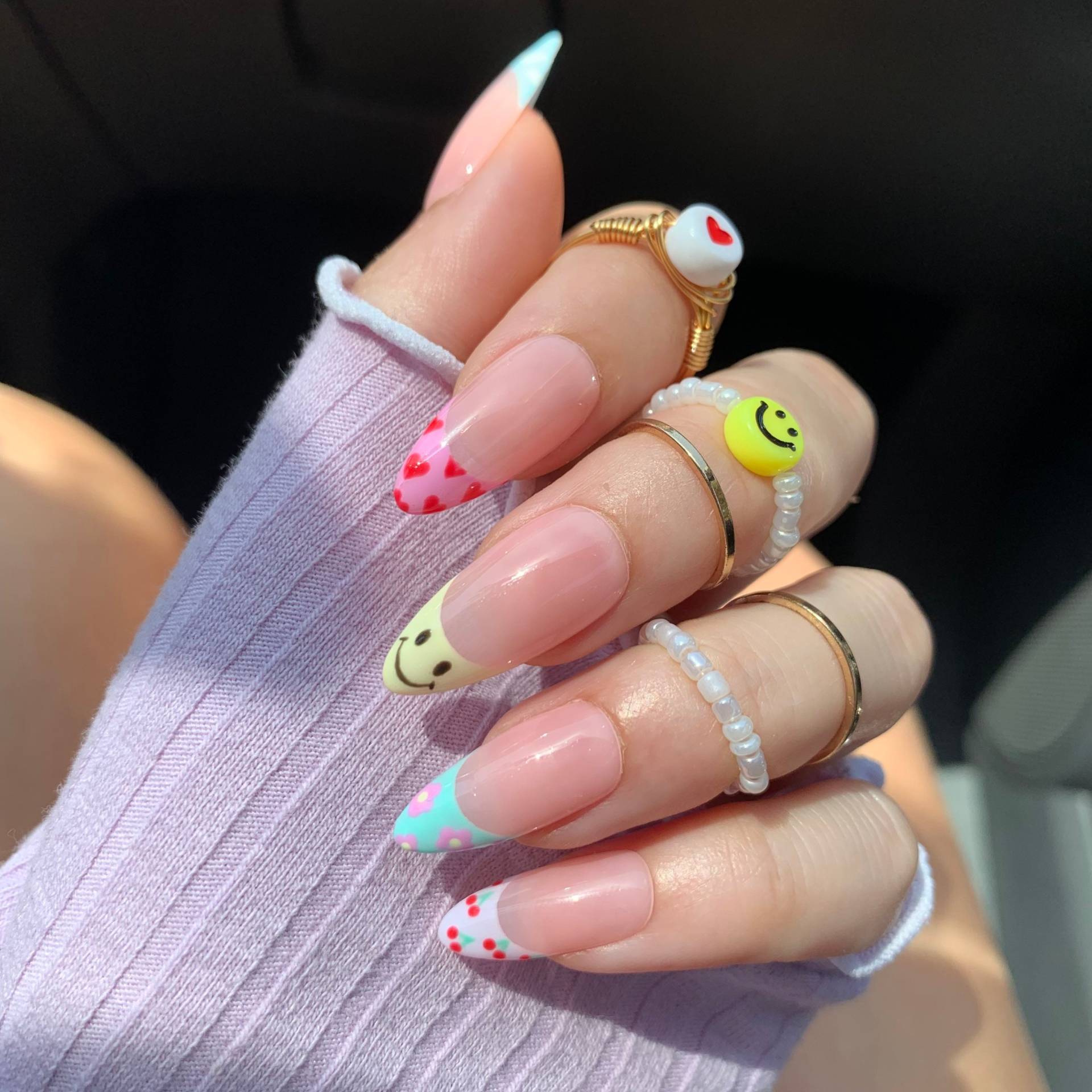 Lustiger Flirt/Press On Nails Lustiger Flirt/Press On Nails von Etsy - sassynailsbyalba