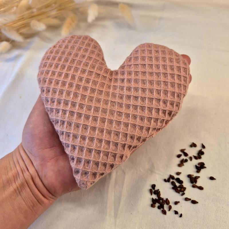 Körnerkissen Herz Baby Waffelstoff | Wärmekissen Traubenkernkissen Geschenk Geburt, Taufe Zum Muttertag von Etsy - schneiderklein