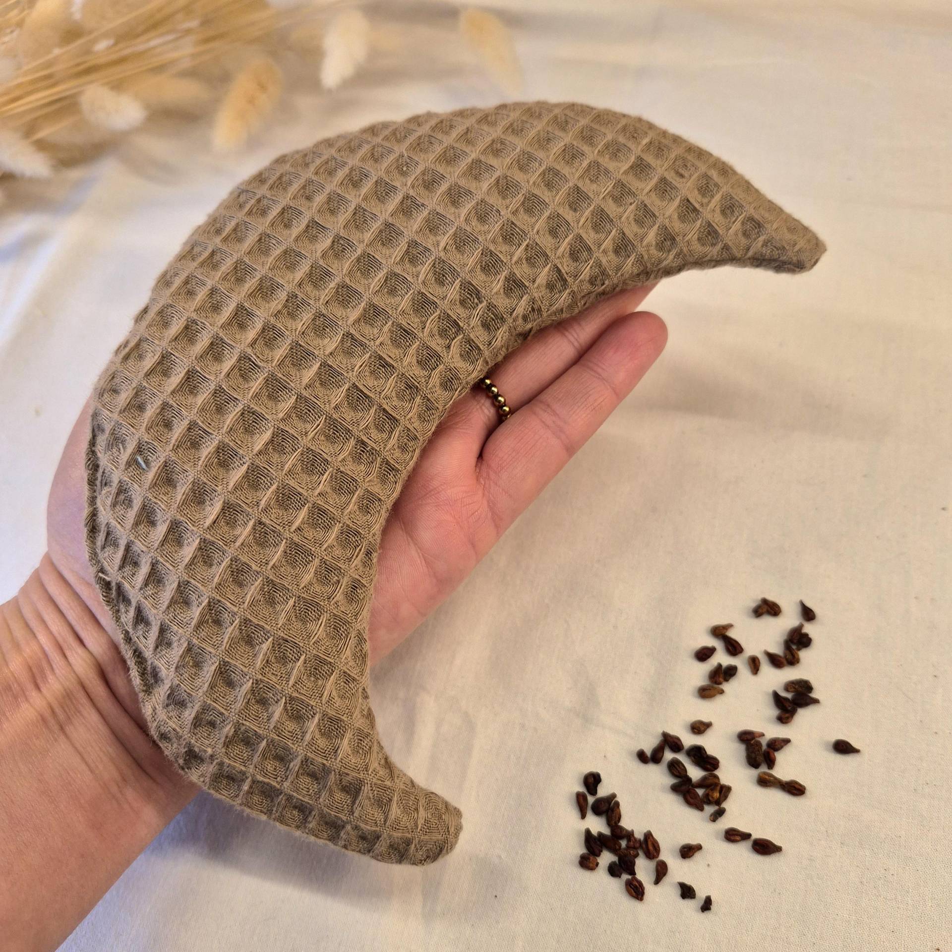 Körnerkissen Mond Baby Waffelstoff | Wärmekissen Traubenkernkissen Geschenk Geburt, Taufe Kissen Für Kinder von Etsy - schneiderklein