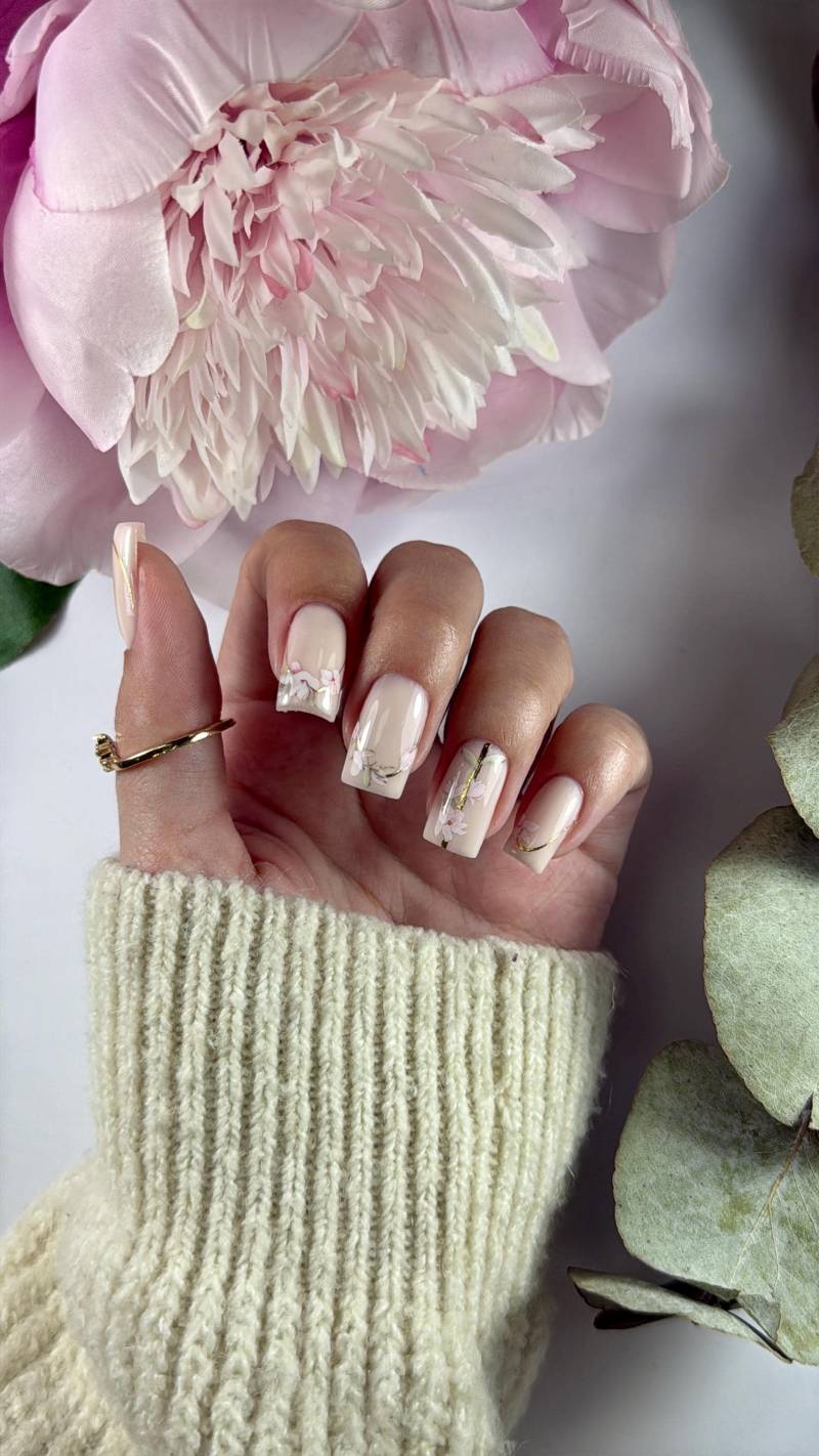 Rosa Blumen Nagel Aufkleber/Goldene French Maniküre Diy Nägel Nail Art Abziehbild Transfer Nagelspitzen Linien Rosa Blumen Nagel Aufkleber/Goldene French Maniküre Diy Nägel Nail Art Abziehbild Transfer Nagelspitzen Linien von Etsy - shopnatalinka