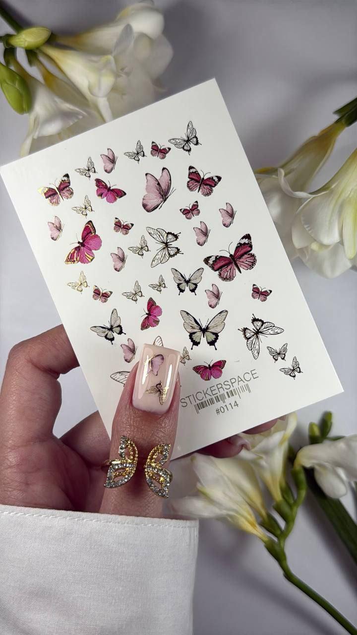 Wasserschiebefolie Nagel Abziehbild | Schmetterling Nail Art Blattgold Abziehbilder Für Nägel Geschenk Schönheit Selbstfürsorge Wasserschiebefolie Nagel Abziehbild | Schmetterling Nail Art Blattgold Abziehbilder Für Nägel Geschenk Schönheit Selbstfürsorge von Etsy - shopnatalinka
