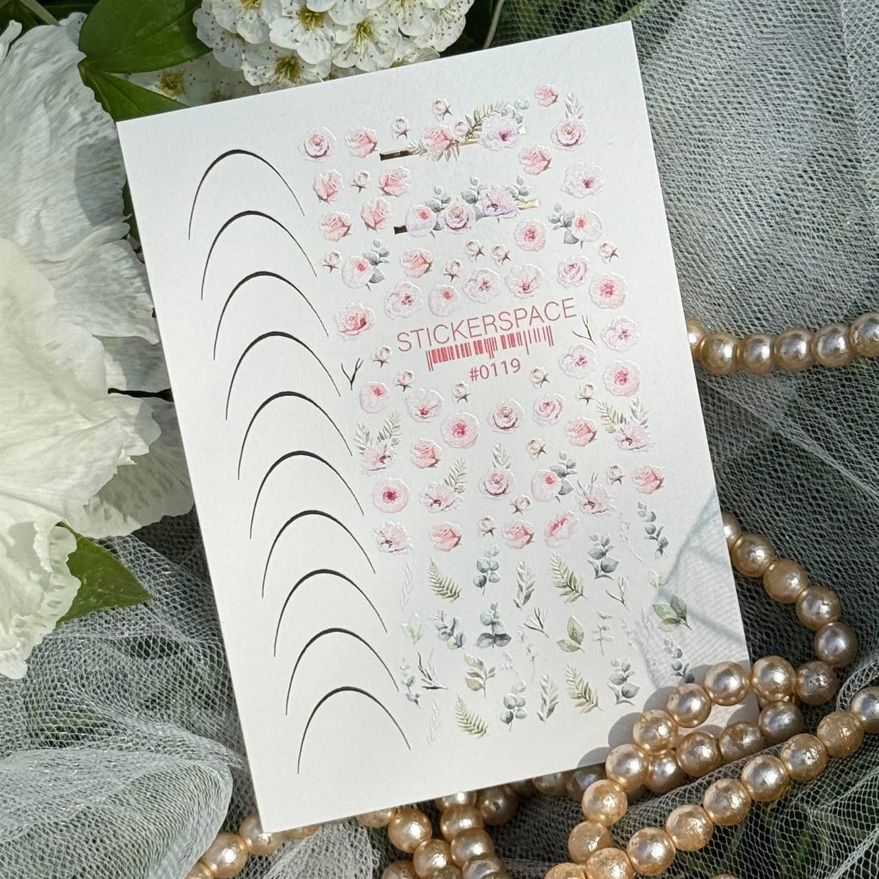Nagel Aufkleber/Nail Art Rosa Blumen Sticker Diy Maniküre Kunstnägel von Etsy - shopnatalinka