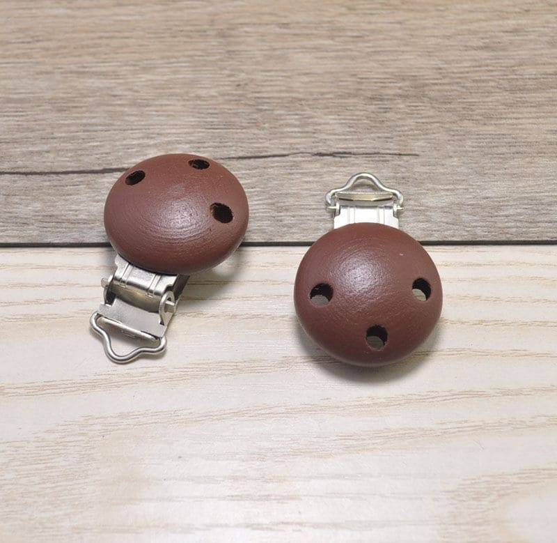 5Pc Natürlichen Holz Schnuller Clips 30mm ~ 1, 18 "', Tief Kaffee Binky Hosenträger Clips, Dummy-Clips, Babygeschenk, Führen Nickelfreie Safe Für von Etsy - smallcommodity