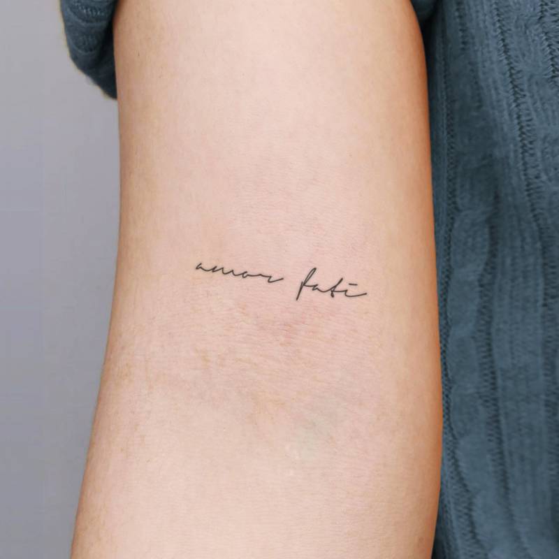 Amor Fati Temporäres Tattoo | 3Er Set von Etsy - smalltattoos