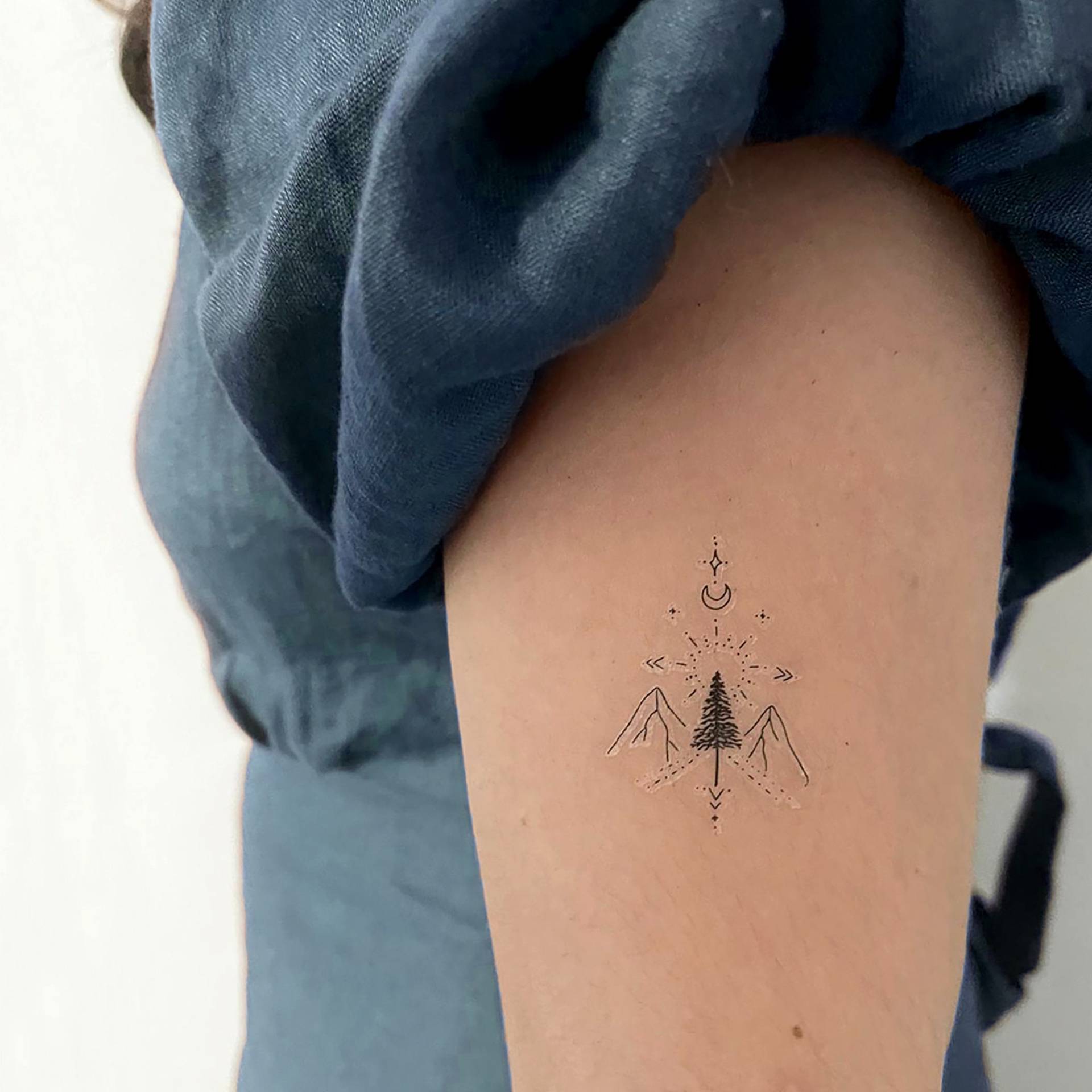 Berg Baum Temporäres Tattoo | 3Er Set Berg Baum Temporäres Tattoo | 3Er Set von Etsy - smalltattoos