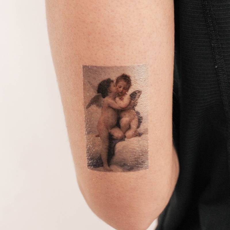 Bouguereaus Erster Kuss Temporäres Tattoo | 3Er Set von Etsy - smalltattoos
