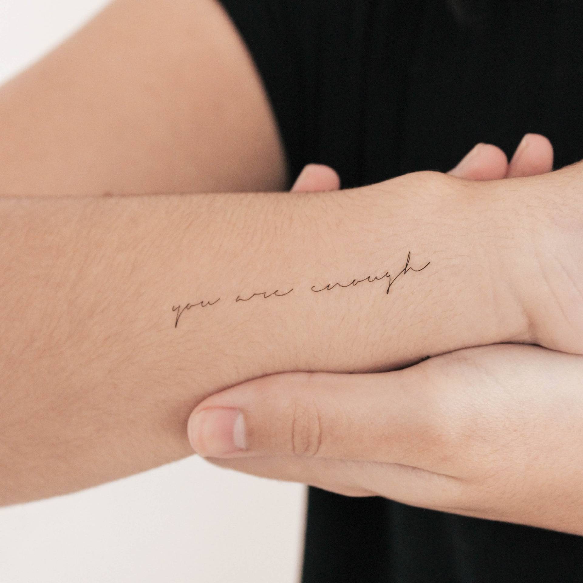 Du Bist Genug Temporäres Tattoo | 3Er Set Du Bist Genug Temporäres Tattoo | 3Er Set von Etsy - smalltattoos