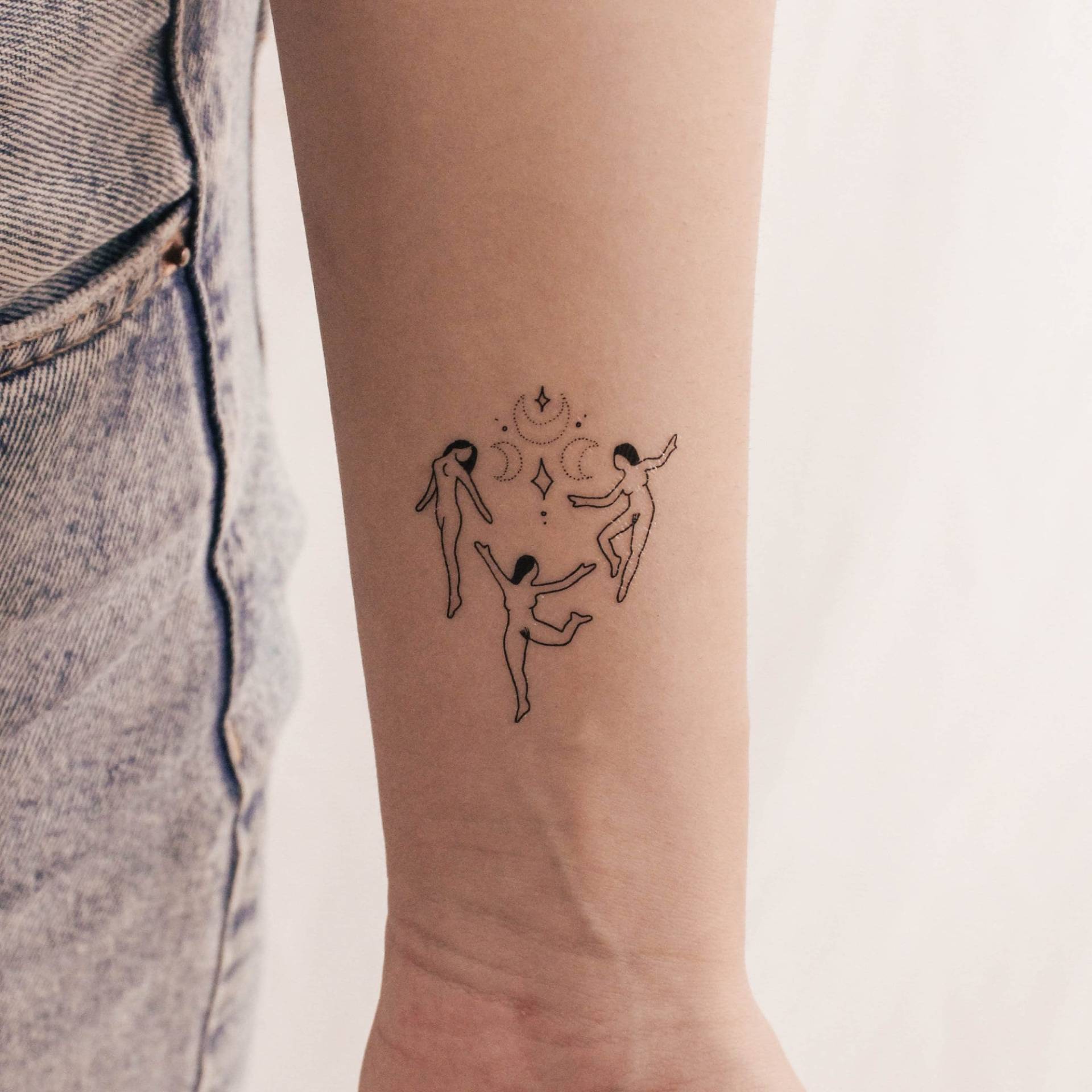 Hexe Aquelarre Temporäres Tattoo | 3Er Set Hexe Aquelarre Temporäres Tattoo | 3Er Set von Etsy - smalltattoos