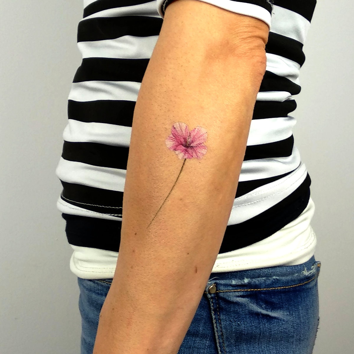 Hibiskus Temporäres Tattoo Von Mini Lau | 3Er Set von Etsy - smalltattoos