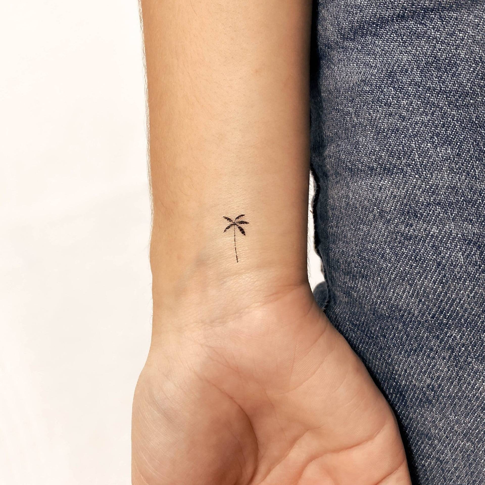 Kleine Palme Temporäres Tattoo | 3Er Set Kleine Palme Temporäres Tattoo | 3Er Set von Etsy - smalltattoos