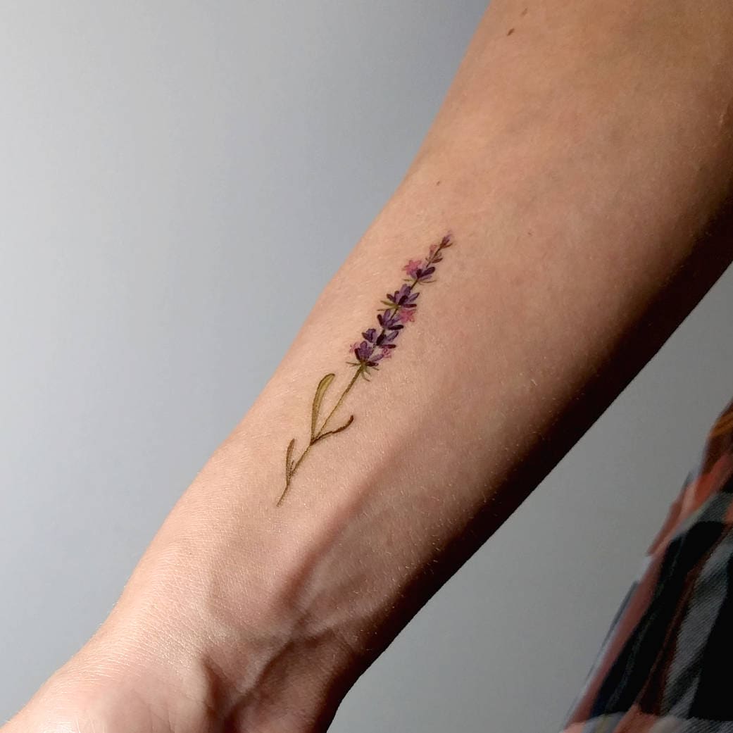 Lavendel Temporäres Tattoo Von Lena Fedchenko | 3Er Set von Etsy - smalltattoos